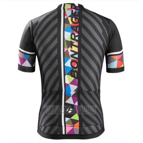2016 Cycling Jersey Trek Bontrager Black and Red Short Sleeve and Bib Short